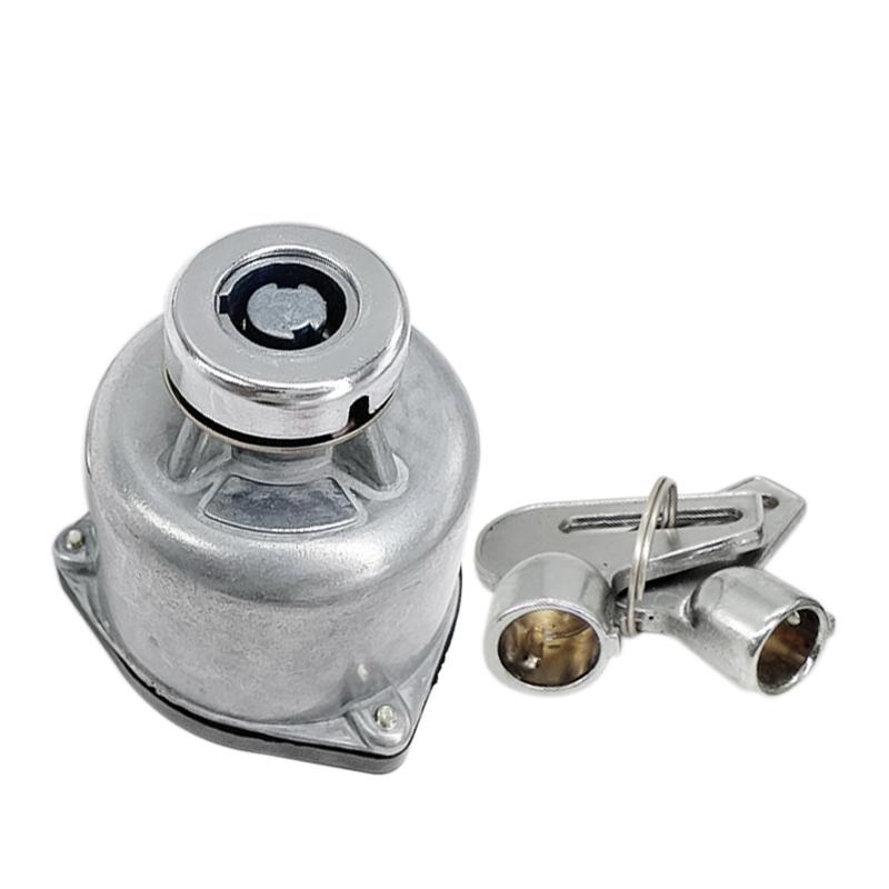 JK406 Car Truck Start Ignition Switch with 2 Keys Preheat Start Switch with 6 Wiring Points for Car Tractor Trailer