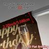 2pcs, 2D FLAT PRINTING Curtains (Without Rod) Birthday Elegance Fashionable Popular Curtains 100% Polyester Curtains Versatile