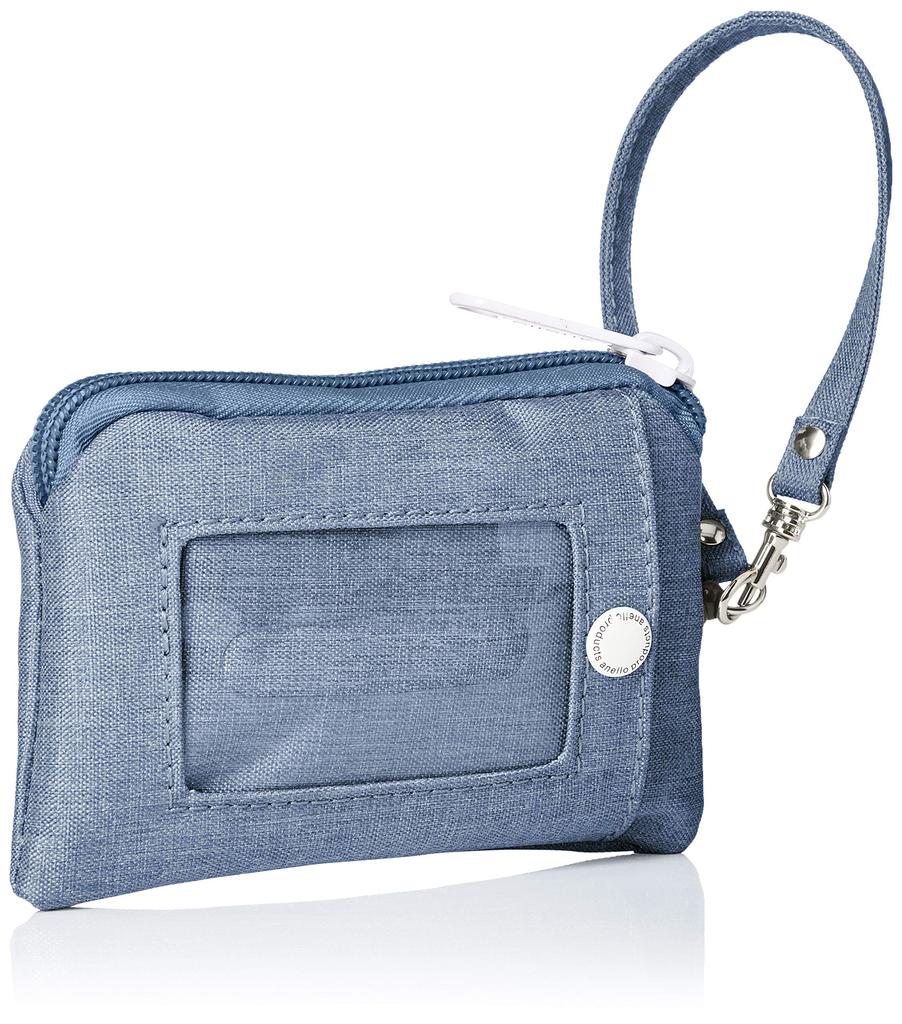Pass pouch with reel THE DAY Denim multicolor [Anello] AU-H1159