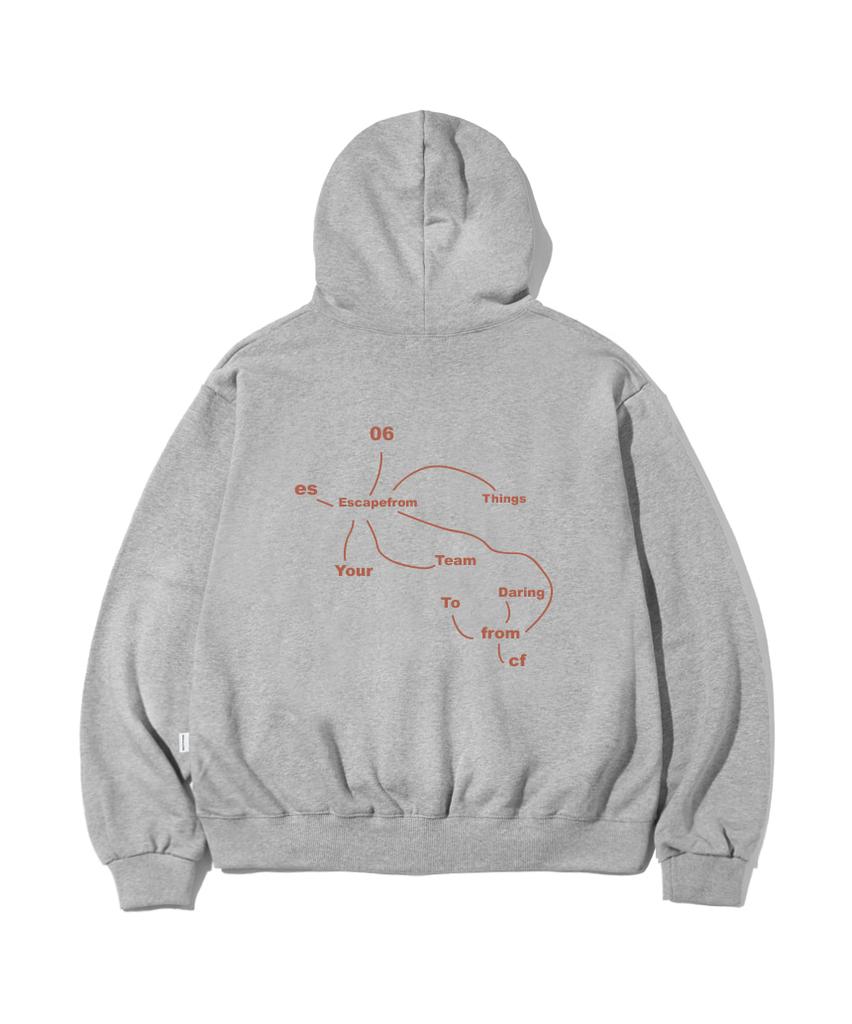 Initial Map Print Hoodie [3 Colors]