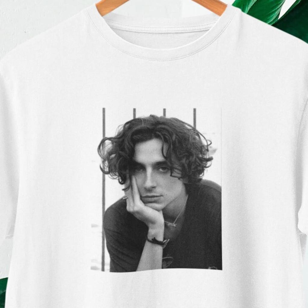 Timothée Chalamet Foto T-shirt Timothée Chalamet Fans Top Timothée Chalamet s