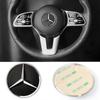 IUG1 2026 Hot Car Steering Wheel Center Emblem Sticker For Mercedes Benz AMG W251 C117 CLA180 CLA200 GLC/GLK/GLE-class Badge Decorati