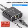 Network Cable Splitter With One To Two Simultaneous Internet Access Rj45 Splitter With One To Two Switch Ethernet Port Gigabit