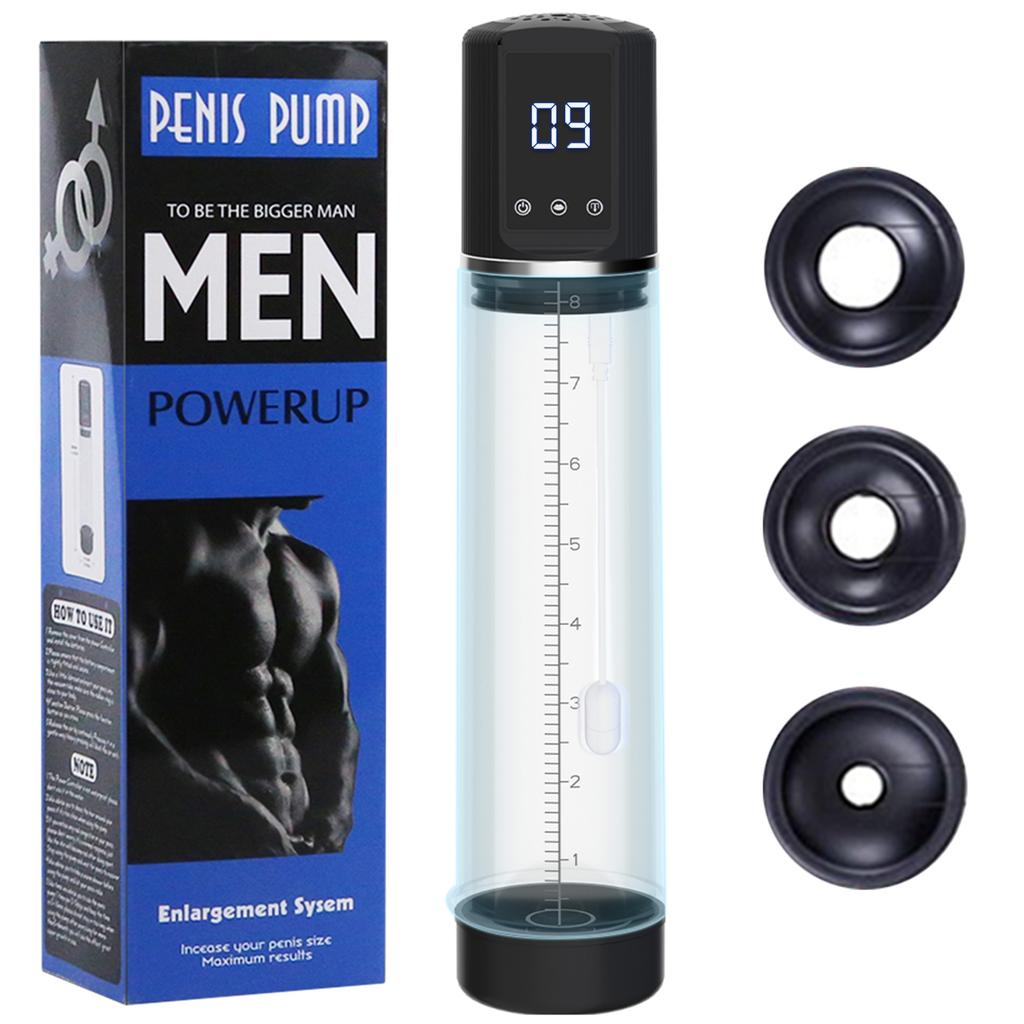 Automatic Male Masturbators Penis Vacuum Sucking Pump 9 Sucking Vibrator Penis Enlargement Enhance Delay Trainer Sex Toy for Men