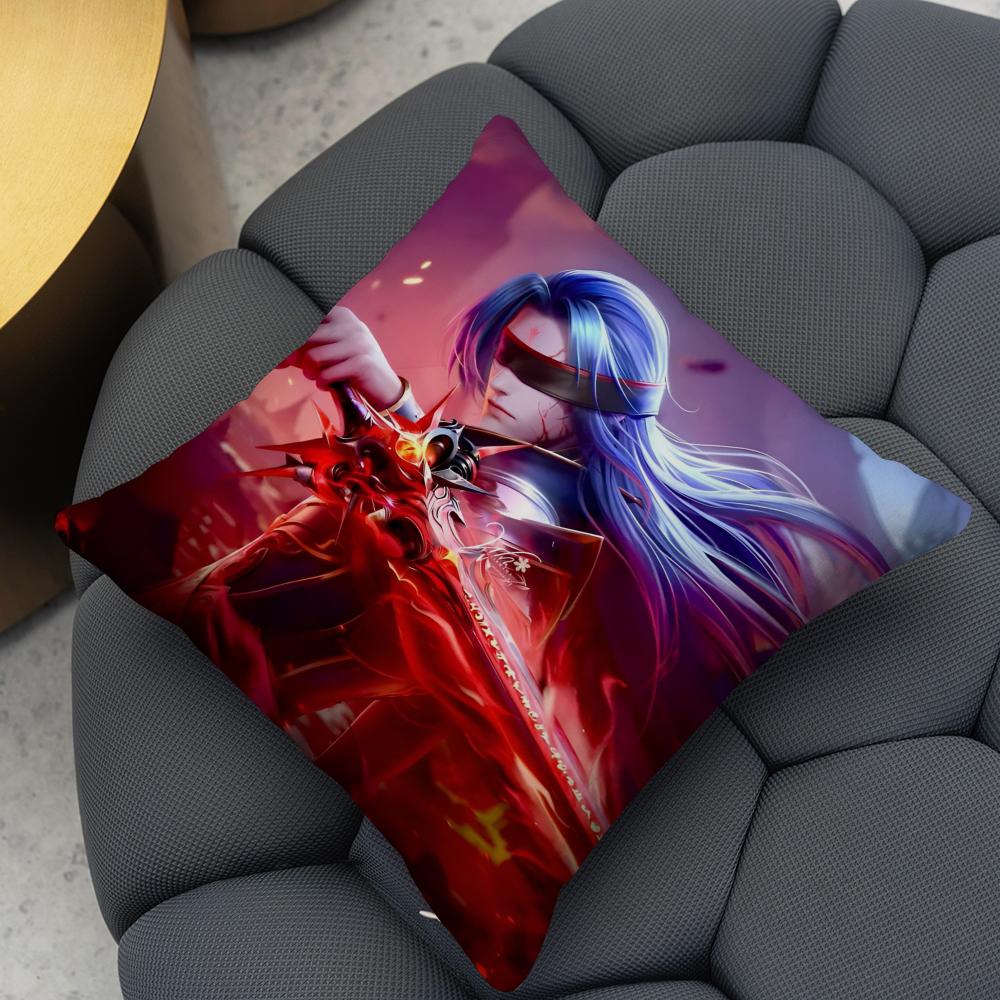 Soul Land Cushion Cover Reversible Plush Pillow Cover – For car, sofa, bedroom, perfect as a gift.