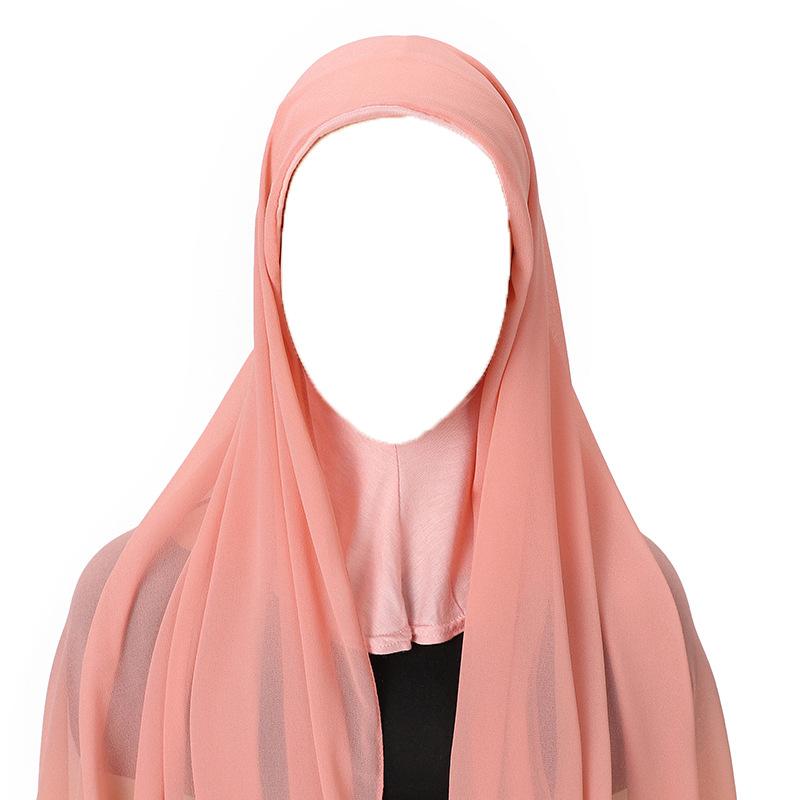 High Quality Muslim Instant Hijab Scarf Women Plain Ready Easy Wear Hijab for Girls