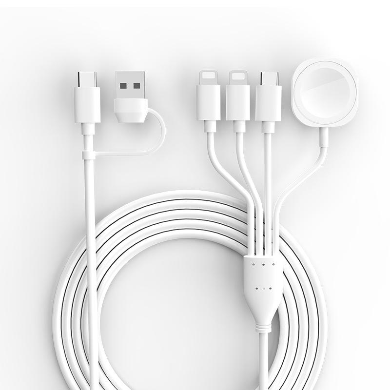 

Кабель для зарядки Apple Watch 4 в 2, кабель для зарядки нескольких iPhone Watch - быстрое магнитное зарядное устройство iWatch, совместимое с Apple Watch