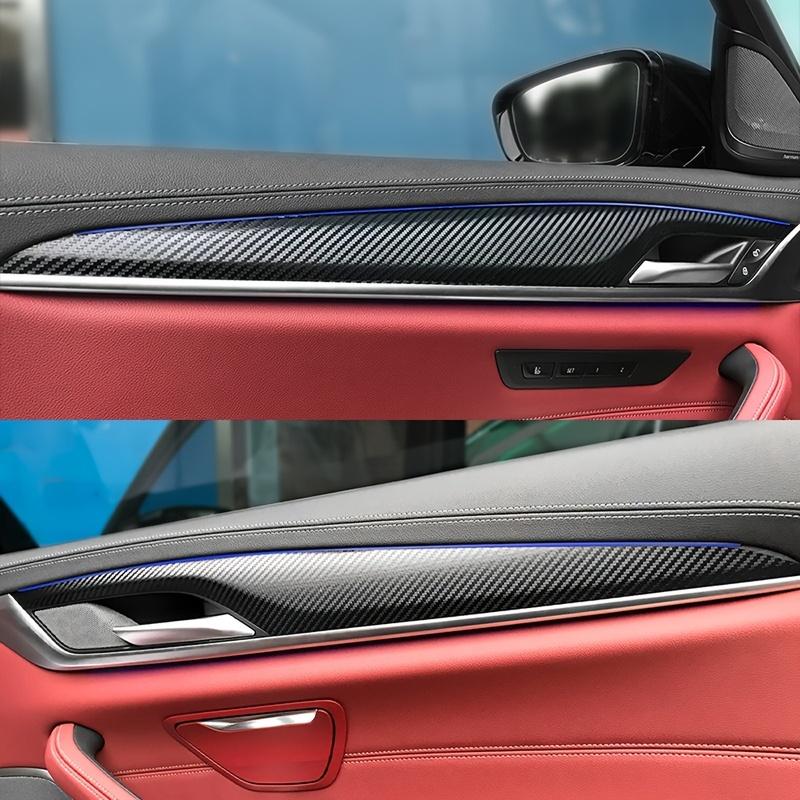Car-Styling Carbon Fiber Car Interior Center Console Color Change Molding Sticker Decals For BMW 5/6Series G30/31/32 2018-