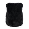 Womens Sleeveless Faux Waistcoat Solid Color Winter Loose Vest Coat