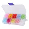 250Pcs Crackle Beads Acrylic Handcrafted Crackle Lampwork Round Beads for DIY Jewelry Accessories