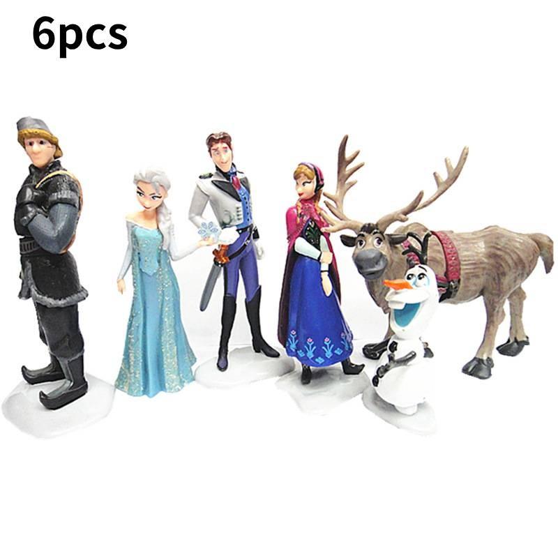 Bezauberndes Prinzessinnen-Puppenfiguren-Set mit 5 bis 10 bezaubernden Schneeköniginnen-Figuren für Kinder