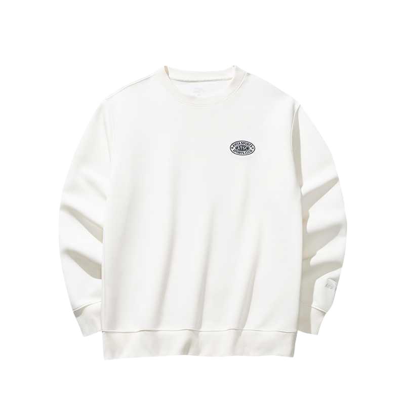 

Anta Пуловер с круглым вырезом серии Lifestyle, облегающая толстовка с длинными рукавами для мужчин, 152518709-1 XL