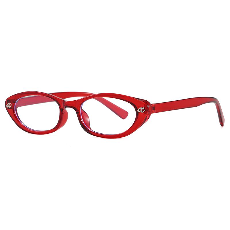 Retro New Oval Plastic Anti Blue Light Glasses for Men and Women Fashion Trendy Reading Glasses