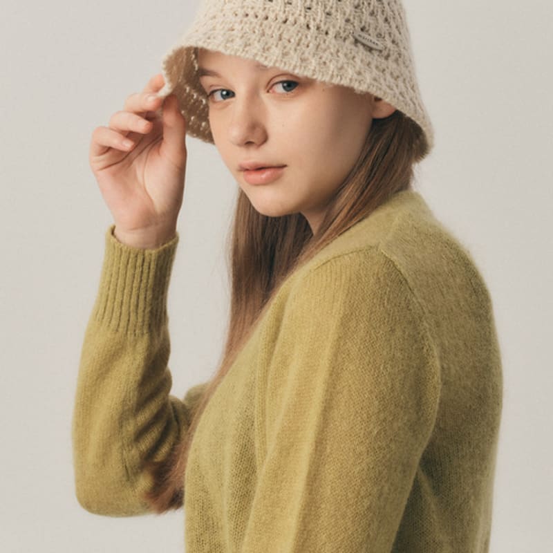 Marchen  Sylo knitting bucket hat_4color