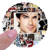 50PCS American TV Series The Vampire Diaries Graffiti Sticker Notebook Water Cup Waterproof Decorative Stickers