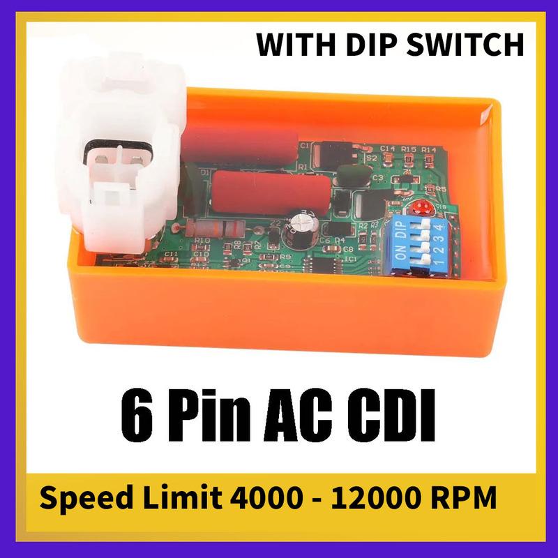 Motorcycle Parts 6 Pin CDI Ignition AC Igniter System Racing For GY6 50cc 80CC 110 125cc 150CC Moped Scooter ATV Quad Buggy Bike