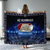 AZ Alkmaar Print Flanelldecke Hohe Qualität Warm Bequem Decke für Alle Jahreszeiten Perfekt für Geschenke Heimdekoration