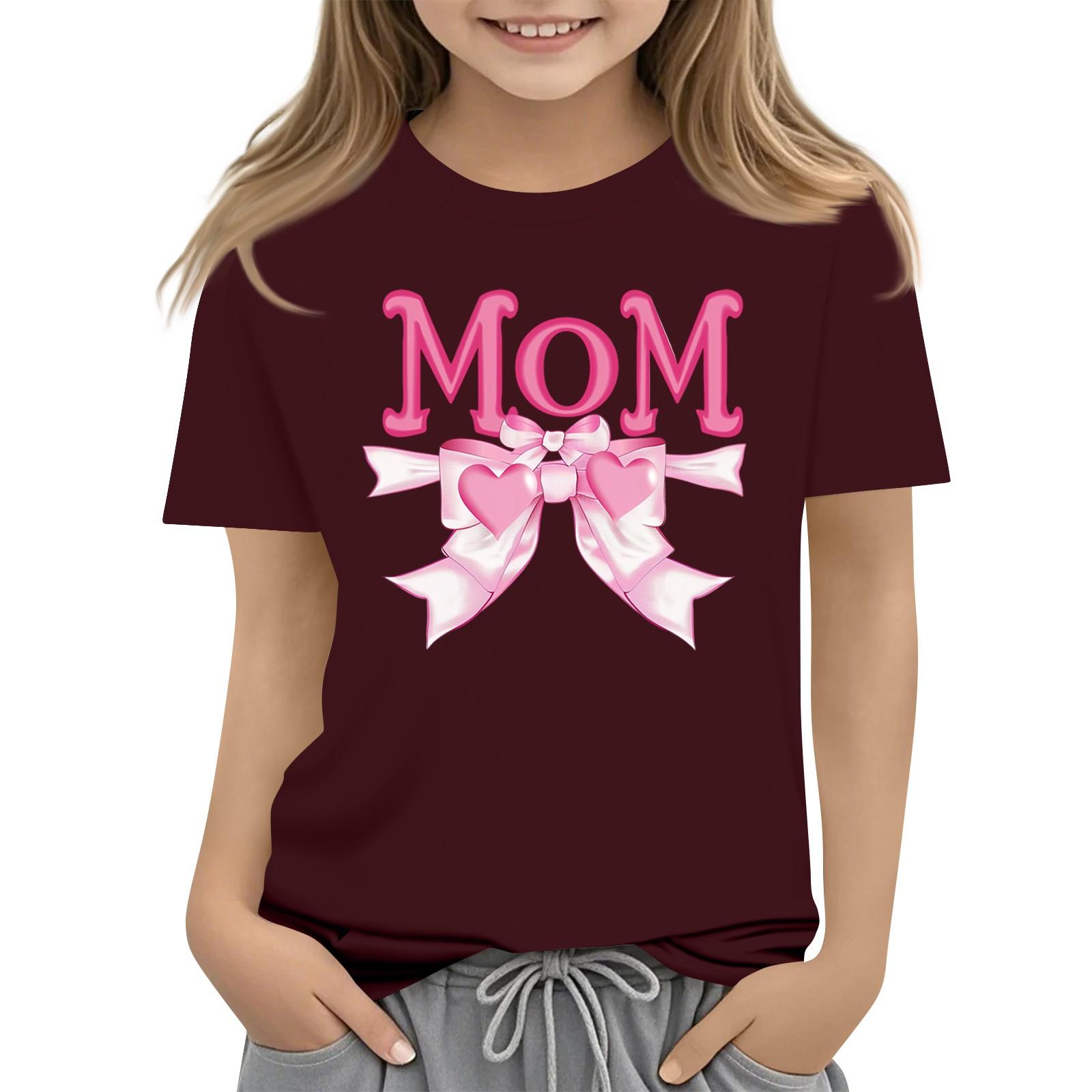 

Детская модная повседневная футболка с круглым вырезом и короткими рукавами 140 винный