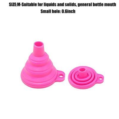 1 Home Kitchen Funnel Food Grade Silicone Funnel Convenient Foldable Funnel for Filling Bottles Kitchen Accessories Tools