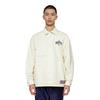 Li-Ning Badfive Logo Print Solid Color Single-Breasted Lapel Jacket Men Jacket Off-White AFDSD43-1