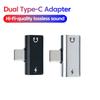 Type-C To Dual-C Digital Audio Adapter Mobile Phone Fast Charging Dual-Head Digital Decoding Headphone Converter for iPhone15 3