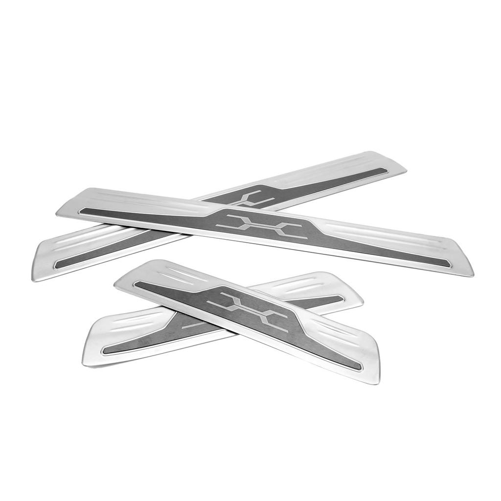 4Pcs Car Door Sill Scuff Molding Cover Trims Protector Fits for Harrier Venza XU80 2020 2021