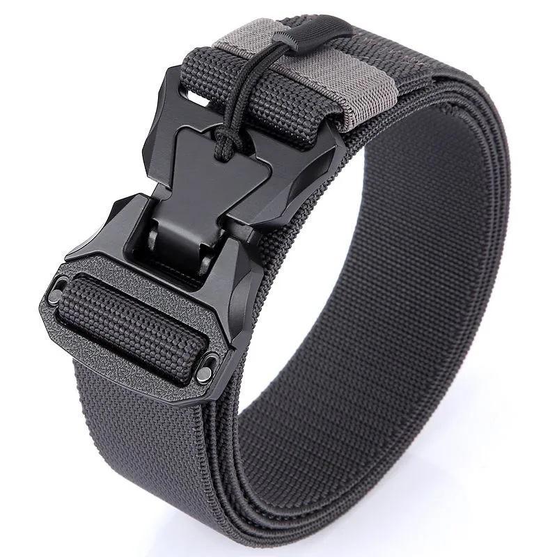 Magnet Quick Release Buckle Tactical Nylon Belt Tooling Outdoor Training Belt Casual Men'S Belt