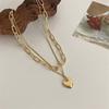 Fashion Asymmetric Lock Necklace For Women Twist Gold  Color Chunky Thick Lock Choker Chain Necklaces Party Jewelry