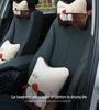 Car Neck and Lumbar Support Pillow Set - Cute Cartoon Design