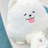 Cute Puppy Stuffed Dog Keychain Soft Pillow Dog Plush Toy Samoyed Plush Doll  Car Key Accessories