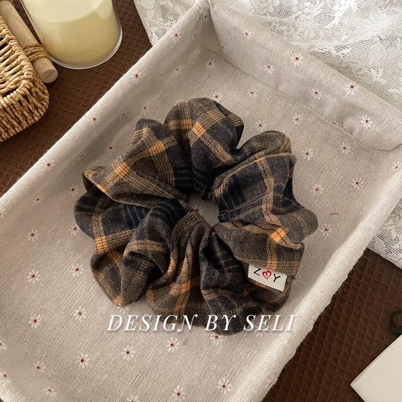 Scrunchie Multi Styles Floral Plaid Soft Fabric Minimalist Versatile Women Hair Tie Hair Accessories