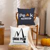 Japanese Outdoor Brand S-Snow P-Peak Pillow Case Suitable For Bedrooms Living Rooms Cars Home Decoration