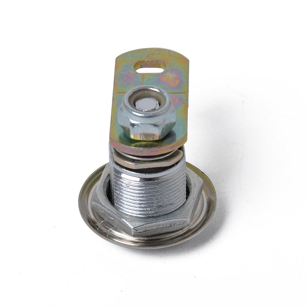 

Zinc Alloy Cam Lock Positioning Piece Turned 90 Degrees Replacement Round Lock Rv Electric Cabinet Lock 1-piece set#0