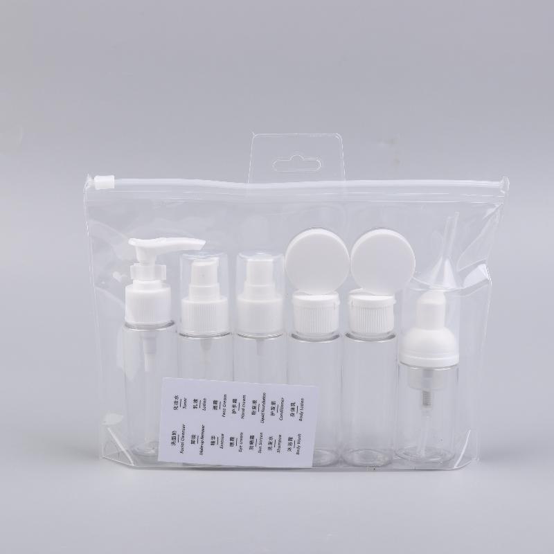 Set de 11 buc/Set Sticle de Călătorie – Recipiente moi PET reîncărcabile pentru loțiune, șampon și articole de toaletă lichide