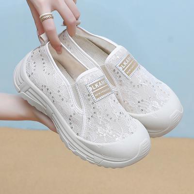 2025 neue Mode Freizeitschuhe bequem Damen atmungsaktiv rutschfest Sneaker Herren Mesh flache Schuhe