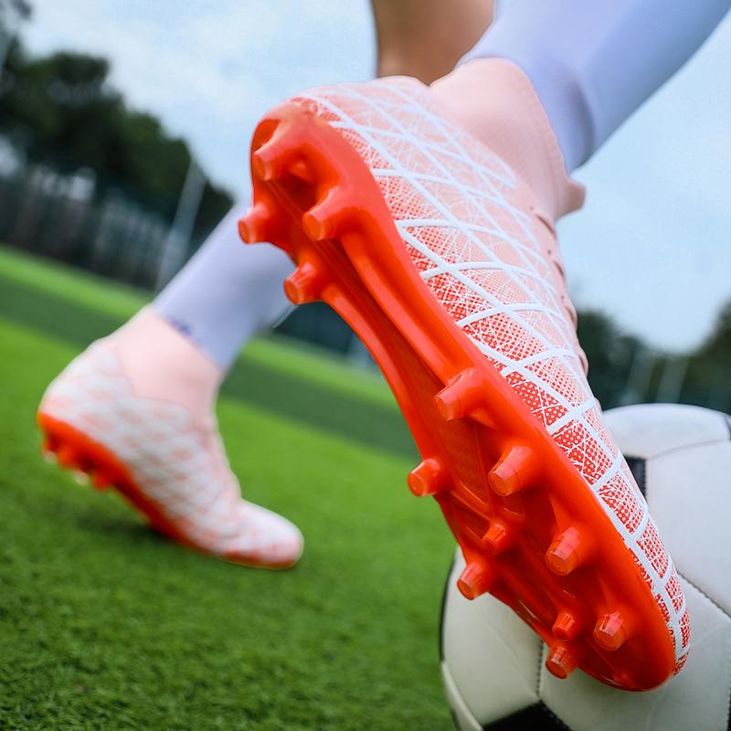 Unisex Football Shoes Men's High -top Socks Long Nails Training Sneakers, Children Football Boots Youth Football Boots