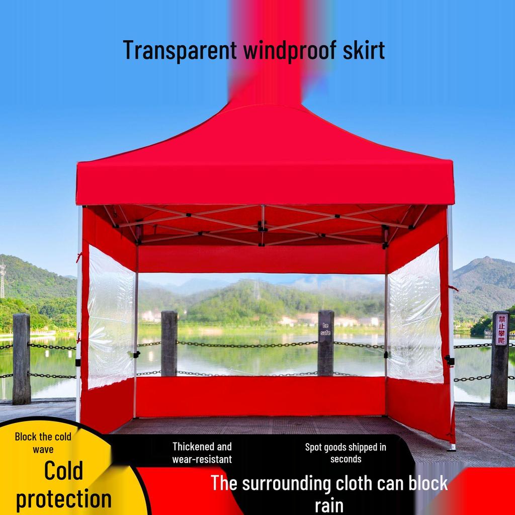 Verbesserte winddichte Falt-Markisenzelt für den Außenbereich mit transparenten Seiten