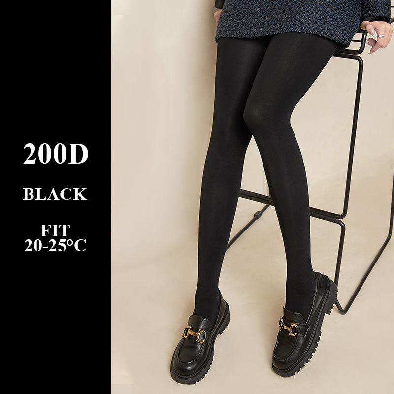 

Kave 200D-9800D Thicken Thermal Tights Leggings Women Winter Fleece Velvet Thermo Stockings High Waist Elastic Sexy Pantyhose Fit for 40-70kg