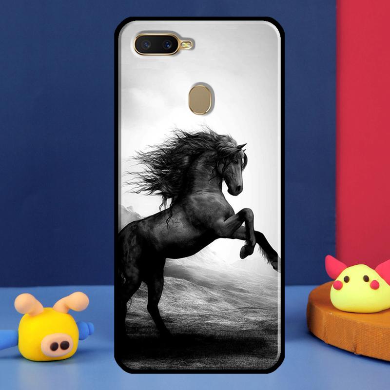 Horses Running Case For Oppo A98 A78 A58 A15 A16 A17 A5 A9 A91 A52 A72 A76 A96 A74 A94 A54 S A57 A77 Cover