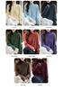Women's Seamless Mock Neck Brushed Wool Sweater – Cozy Base Layer for Autumn & Winter