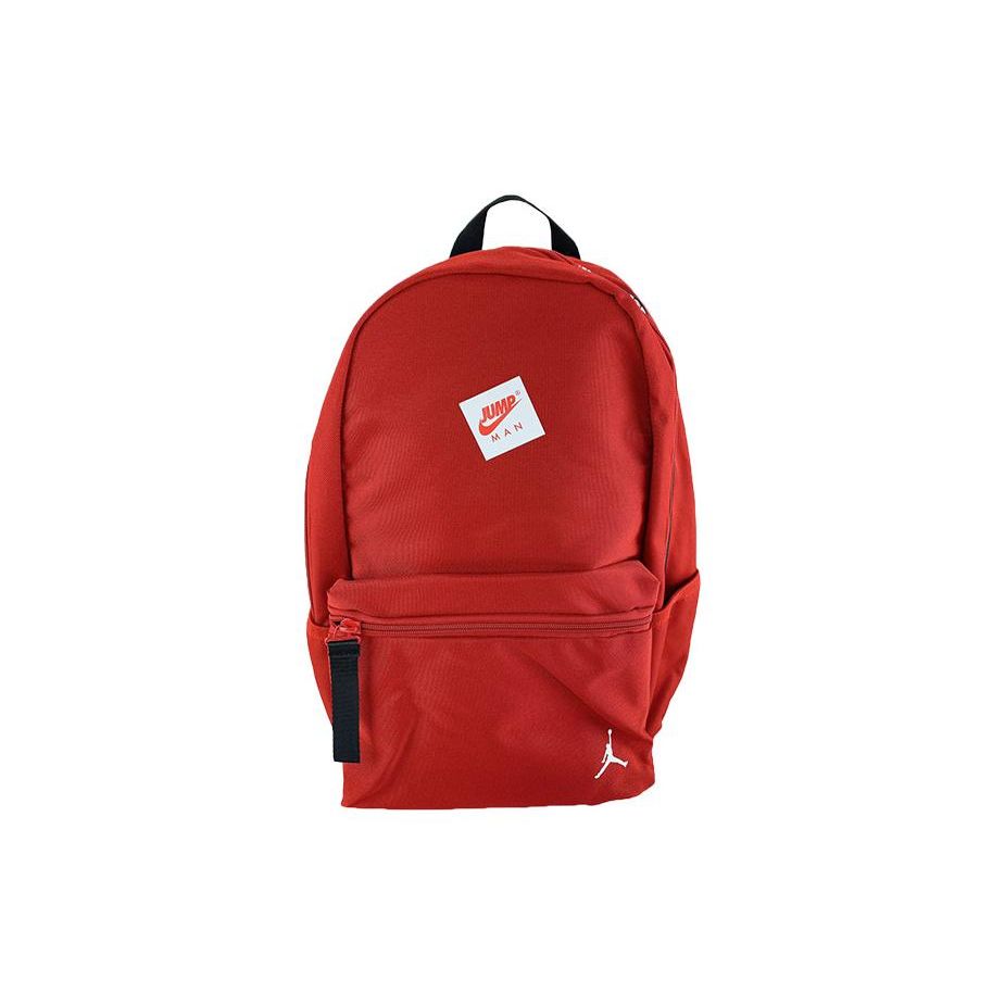 Jordan Logo Zipper Closure Solid Color Sports Backpack Unisex Backpacks Red DJ5684-687 Red