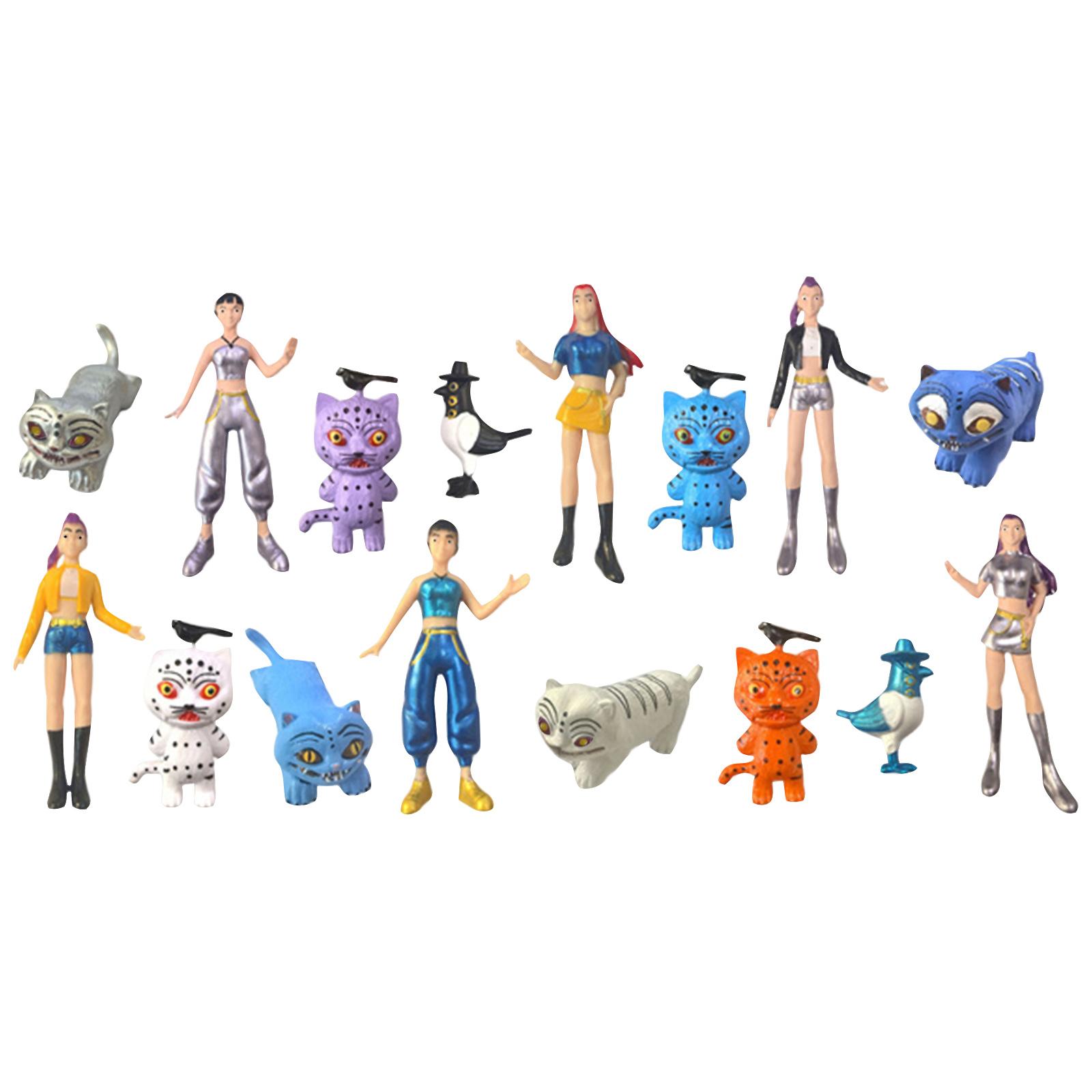 

Non-movable Doll Collection Version Scale Doll Desktop Ornaments One Size