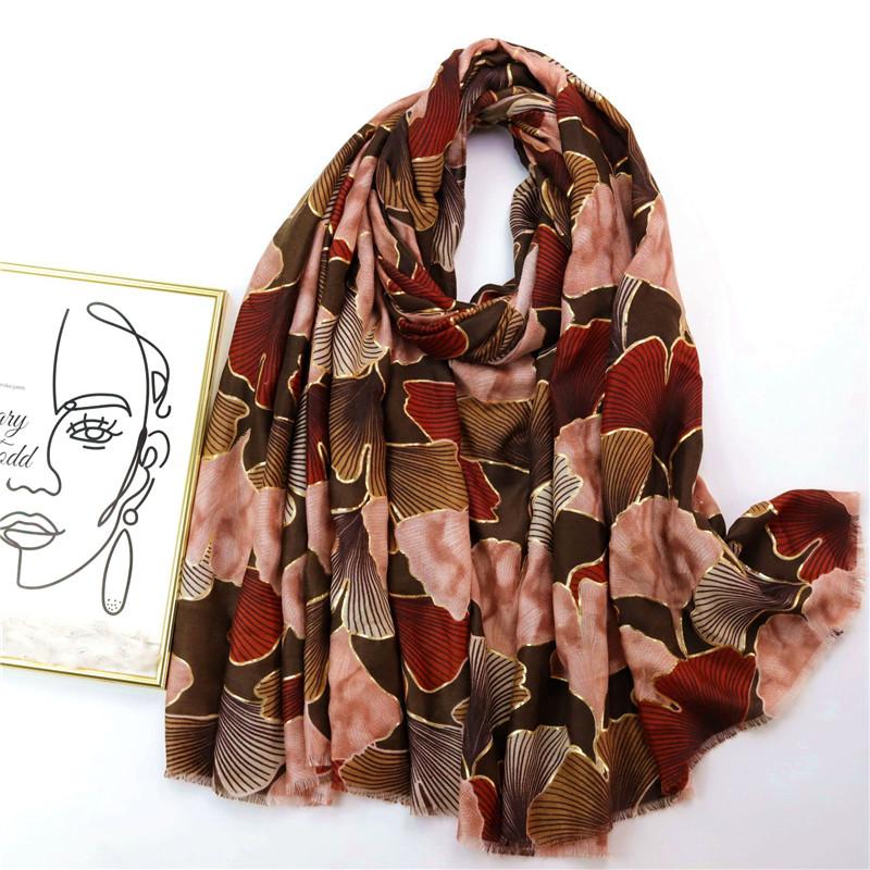 Fashion Floral Printed Square Scarf Spring Summer Satin Silk Shawl Lady Elegant Handkerchief Islam Turban Headscarf 90*90cm