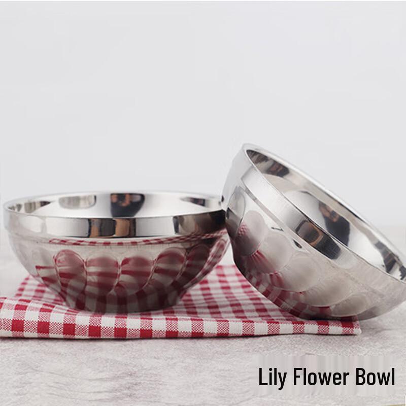 Wutuo Double-Layer Insulated Stainless Steel Bowl Set