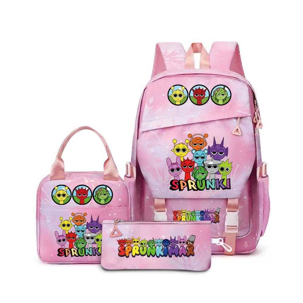 Rhythm Box Backpack Student School Bag Middle College Student Simple Outdoor Travel Backpack D