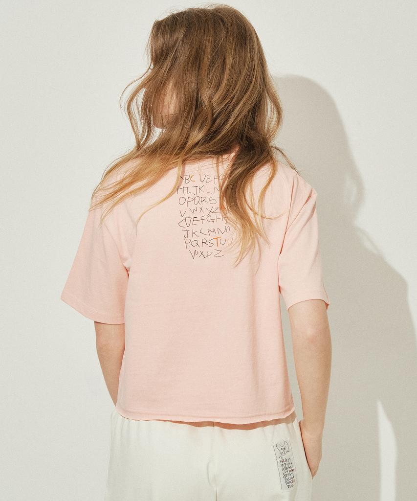 SARANAGI Se0524-Crop T-Shirt(Pink)