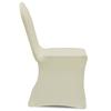Housses de chaise - vidaXL - Crème - 24 pcs - Lavable à 40 °C - Élastique et déhoussable
