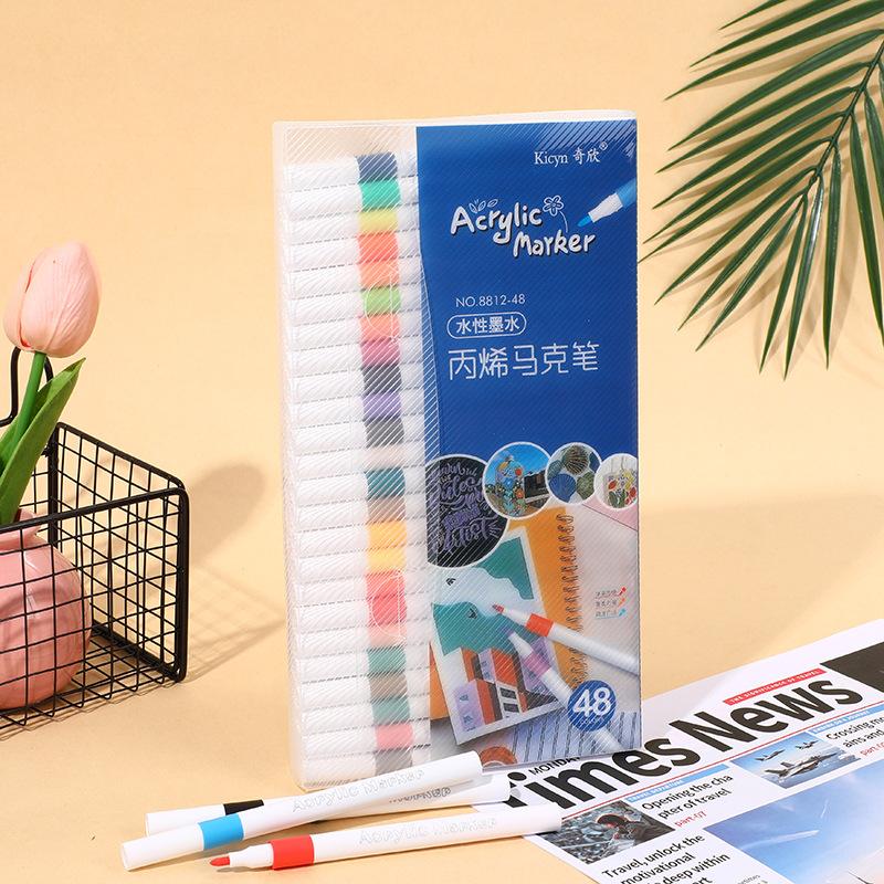 Acrylic Water-Based Marker, Primary School Art Watercolor Pen, Colorless And Stackable Children'S Drawing Color Pen