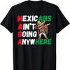 Mexicans Arent Going Anywhere Retro Mexican Heritage Tshirt 100 Cotton Oneck Short Sleeve Summer Casual Unisexs Tshirt