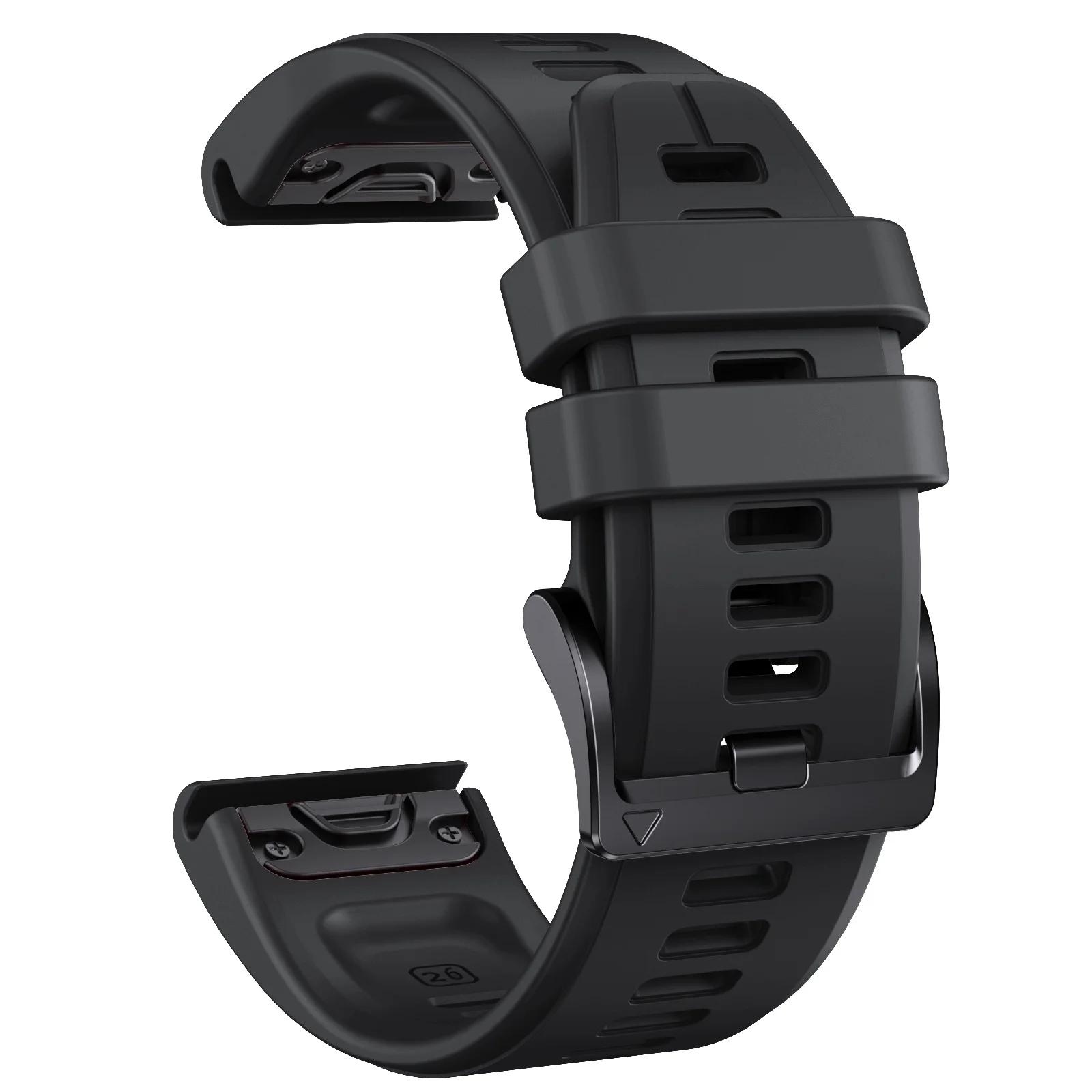

Силиконовый ремешок 22/26 мм для Garmin Fenix 8 Pro 8 7X/D2 Mach 2 1Pro/Tactix 8 7/Enduro 3 Fenix 6X 5X Plus Сменный ремешок для часов QuickFit 22mm